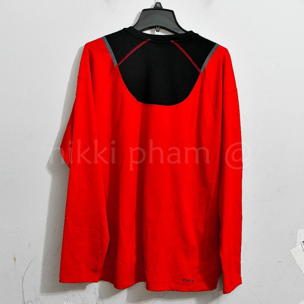 NWT Spyder Active Men’s Long Sleeve T-Shirt in RED - Picture 4 of 4